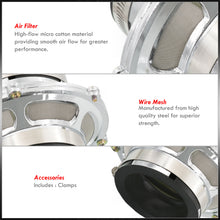 Load image into Gallery viewer, Universal 2.5" Air Intake Bypass Filter Silver