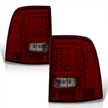 Load image into Gallery viewer, Ford Explorer 2002-2005 LED Bar Tail Lights Chrome Housing Red Smoke Len White Tube