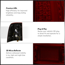 Load image into Gallery viewer, Ford Explorer 2002-2005 LED Bar Tail Lights Chrome Housing Red Smoke Len White Tube