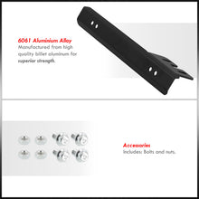 Load image into Gallery viewer, Universal Front Bumper Licence Plate Relocator Bracket Black