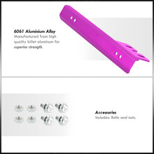 Load image into Gallery viewer, Universal Front Bumper Licence Plate Relocator Bracket Purple