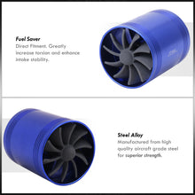 Load image into Gallery viewer, Universal 2.5" Dual Fan Fuel Saver Blue