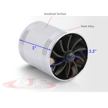 Load image into Gallery viewer, Universal 2.5" Dual Fan Fuel Saver Polished