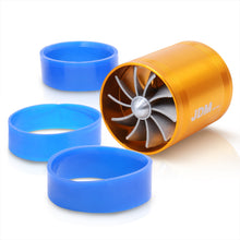 Load image into Gallery viewer, Universal 2.5" Dual Fan Fuel Saver Gold