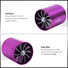 Load image into Gallery viewer, Universal 2.5" Dual Fan Fuel Saver Purple