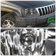Load image into Gallery viewer, Jeep Grand Cherokee 1999-2004 Factory Style Headlights Black Housing Clear Len Clear Reflector