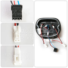 Load image into Gallery viewer, Harley Davidson Motorcycle LED Bar Tail Lights Black Housing Smoke Len Red Tube (Upward Facing License Plate Tag Light)