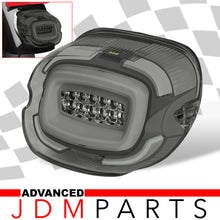 Load image into Gallery viewer, Harley Davidson Motorcycle LED Bar Tail Lights Chrome Housing Smoke Len White Tube (Upward Facing License Plate Tag Light)