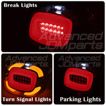 Load image into Gallery viewer, Harley Davidson Motorcycle LED Bar Tail Lights Chrome Housing Smoke Len White Tube (Upward Facing License Plate Tag Light)