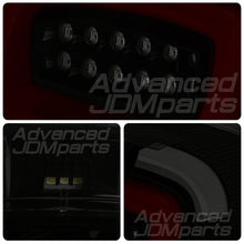 Load image into Gallery viewer, Harley Davidson Motorcycle LED Bar Tail Lights Black Housing Smoke Len Red Tube (Downward Facing License Plate Tag Light)