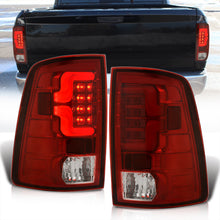 Load image into Gallery viewer, Dodge Ram 1500 2009-2018 / 2500 3500 2010-2018 LED Bar Tail Lights Chrome Housing Red Len White Tube (Excluding OEM LED Models)