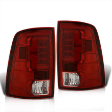 Load image into Gallery viewer, Dodge Ram 1500 2009-2018 / 2500 3500 2010-2018 LED Bar Tail Lights Chrome Housing Red Len White Tube (Excluding OEM LED Models)