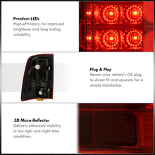 Load image into Gallery viewer, Dodge Ram 1500 2009-2018 / 2500 3500 2010-2018 LED Bar Tail Lights Chrome Housing Red Len White Tube (Excluding OEM LED Models)