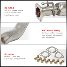 Load image into Gallery viewer, Honda Civic EX 2001-2005 N1 Style Stainless Steel Catback Exhaust System (Piping: 2.5" / 65mm | Tip: 4.5")