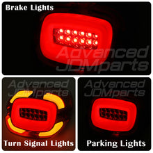 Load image into Gallery viewer, Harley Davidson Motorcycle LED Bar Tail Lights Chrome Housing Red Len White Tube