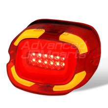 Load image into Gallery viewer, Harley Davidson Motorcycle LED Bar Tail Lights Chrome Housing Red Len White Tube