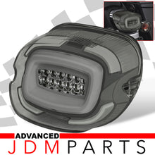 Load image into Gallery viewer, Harley Davidson Motorcycle LED Bar Tail Lights Chrome Housing Smoke Len White Tube