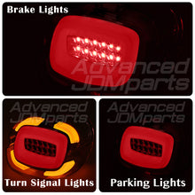 Load image into Gallery viewer, Harley Davidson Motorcycle LED Bar Tail Lights Chrome Housing Smoke Len White Tube
