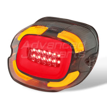 Load image into Gallery viewer, Harley Davidson Motorcycle LED Bar Tail Lights Chrome Housing Smoke Len White Tube