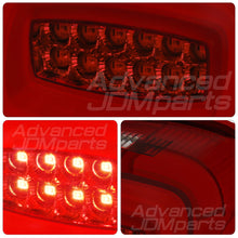 Load image into Gallery viewer, Harley Davidson Motorcycle LED Bar Tail Lights Chrome Housing Red Len White Tube (Downward Facing License Plate Tag Light)