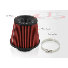Load image into Gallery viewer, JDM Sport Universal 3&quot; Air Filter Red
