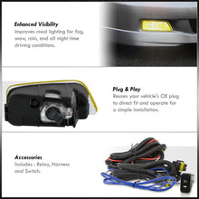 Load image into Gallery viewer, Honda Accord 4DR 2003-2005 / Acura TL 2004-2008 Front Fog Lights Yellow Len (Includes Switch & Wiring Harness)