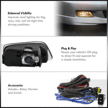 Load image into Gallery viewer, Honda Accord 4DR 2003-2005 / Acura TL 2004-2008 Front Fog Lights Smoked Len (Includes Switch & Wiring Harness)