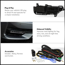 Load image into Gallery viewer, Honda Accord 2DR 2016-2017 Front Fog Lights Clear Len (Includes Switch & Wiring Harness)