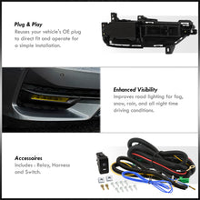 Load image into Gallery viewer, Honda Accord 2DR 2016-2017 Front Fog Lights Yellow Len (Includes Switch & Wiring Harness)