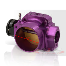 Load image into Gallery viewer, D/B/F/H-Series 70mm Throttle Body Plate Purple w/ Chrome Gate