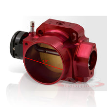 Load image into Gallery viewer, D/B/F/H-Series 70mm Throttle Body Plate Red w/ Chrome Gate