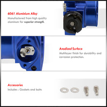 Load image into Gallery viewer, D/B/F/H-Series 70mm Throttle Body Plate Blue w/ Chrome Gate