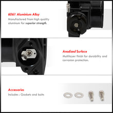Load image into Gallery viewer, D/B/F/H-Series 70mm Throttle Body Plate Black w/ Chrome Gate