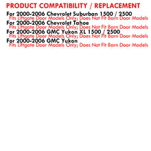 Load image into Gallery viewer, Chevrolet Suburban Tahoe 2000-2006 / GMC Yukon XL 2000-2006 / Yukon Denali 2001-2006 LED Bar Tail Lights Black Housing Clear Len Red Tube (Excluding Barn Door Trunks)