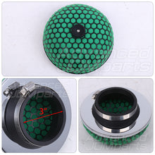 Load image into Gallery viewer, Universal 3inch Mushroom Filter Black Mesh Dark Green Foam