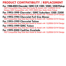 Load image into Gallery viewer, Chevrolet C/K 1988-1999 / Suburban 1992-1999 / Tahoe 1995-1999 / Blazer Full Size 1992-1994 / GMC C/K 1988-1999 / Yukon 1992-1999 / Cadillac Escalade 1999-2000 LED Bar Tail Lights Black Housing Clear Len White Tube