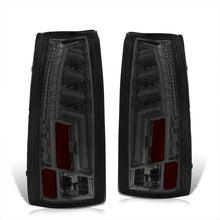 Load image into Gallery viewer, Chevrolet C/K 1988-1999 / Suburban 1992-1999 / Tahoe 1995-1999 / Blazer Full Size 1992-1994 / GMC C/K 1988-1999 / Yukon 1992-1999 / Cadillac Escalade 1999-2000 LED Bar Tail Lights Chrome Housing Smoke Len White Tube
