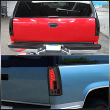 Load image into Gallery viewer, Chevrolet C/K 1988-1999 / Suburban 1992-1999 / Tahoe 1995-1999 / Blazer Full Size 1992-1994 / GMC C/K 1988-1999 / Yukon 1992-1999 / Cadillac Escalade 1999-2000 LED Bar Tail Lights Chrome Housing Smoke Len White Tube