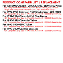 Load image into Gallery viewer, Chevrolet C/K 1988-1999 / Suburban 1992-1999 / Tahoe 1995-1999 / Blazer Full Size 1992-1994 / GMC C/K 1988-1999 / Yukon 1992-1999 / Cadillac Escalade 1999-2000 LED Bar Tail Lights Chrome Housing Smoke Len White Tube