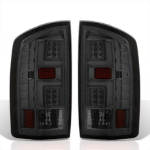 Load image into Gallery viewer, Dodge Ram 1500 2007-2008 / 2500 3500 2007-2009 LED Bar Tail Lights Chrome Housing Smoke Len White Tube (Excluding OEM LED Models)