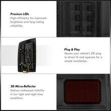 Load image into Gallery viewer, Dodge Ram 1500 2007-2008 / 2500 3500 2007-2009 LED Bar Tail Lights Chrome Housing Smoke Len White Tube (Excluding OEM LED Models)