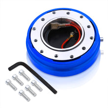 Load image into Gallery viewer, Universal Slim Style Steering Wheel Quick Release Blue