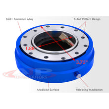 Load image into Gallery viewer, Universal Slim Style Steering Wheel Quick Release Blue