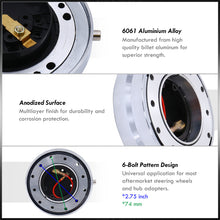 Load image into Gallery viewer, Universal Slim Style Steering Wheel Quick Release Polish
