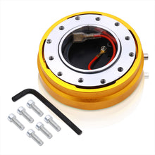 Load image into Gallery viewer, Universal Slim Style Steering Wheel Quick Release Gold