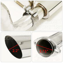 Load image into Gallery viewer, Ford Mustang 3.8L V6 1999-2004 Dual Tip Stainless Steel Catback Exhaust System (Piping: 2.75" / 70mm | Tip: 2.2")