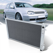 Load image into Gallery viewer, Audi TT 1999-2006 / Volkswagen Cabrio 1999-2002 / Golf 1999-2007 / Golf City 2007-2010 / GTI 2006 / Jetta 1999-2005 / Jetta City 2007-2009 1.8L 2.0L 2.8L Automatic & Manual Transmission Aluminum Radiator