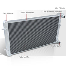 Load image into Gallery viewer, Audi TT 1999-2006 / Volkswagen Cabrio 1999-2002 / Golf 1999-2007 / Golf City 2007-2010 / GTI 2006 / Jetta 1999-2005 / Jetta City 2007-2009 1.8L 2.0L 2.8L Automatic & Manual Transmission Aluminum Radiator