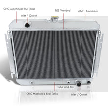 Load image into Gallery viewer, Chevrolet Impala 1963-1968 / Bel Air 1963-1968 / El Camino 1964-1947 I6 / V8 Manual Transmission Aluminum Radiator