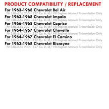 Load image into Gallery viewer, Chevrolet Impala 1963-1968 / Bel Air 1963-1968 / El Camino 1964-1947 I6 / V8 Manual Transmission Aluminum Radiator